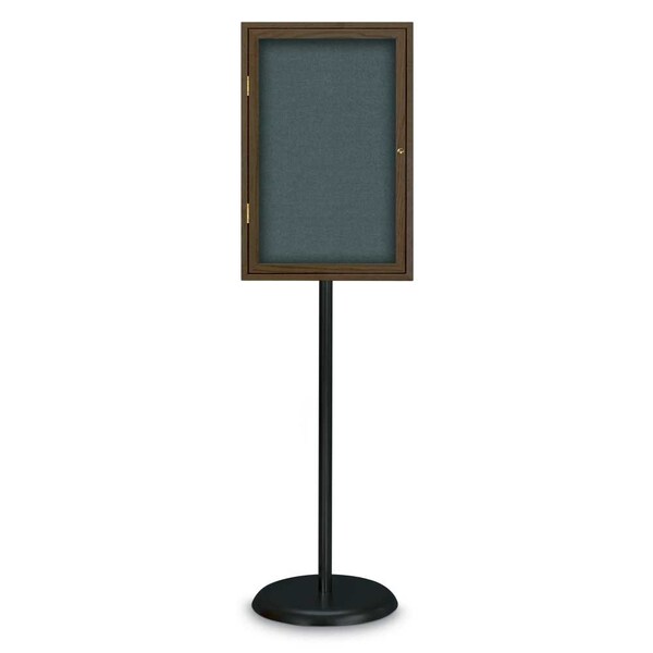 Corkboard, Double Door, Radius Frame, 60x36", Satin/Cloud